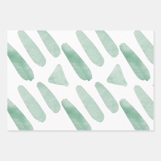 Wrapping Paper Sheets - Green Elements Geschenkpapier Set (Vorderseite 3)