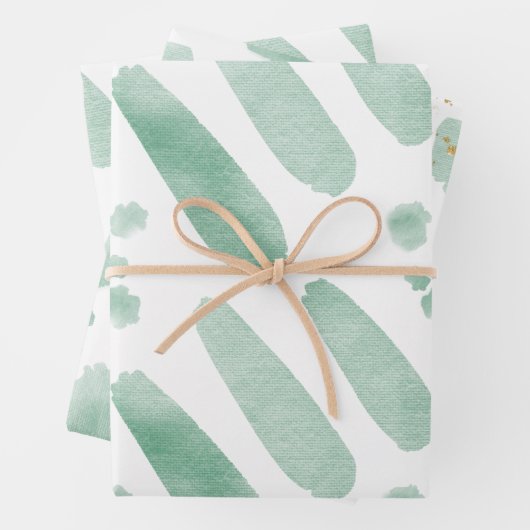 Wrapping Paper Sheets - Green Elements Geschenkpapier Set (Beispiel)