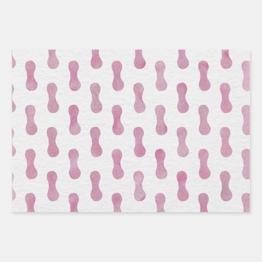 Wrapping Paper Sheets - Pink Pattern Geschenkpapier Set (Vorderseite 3)