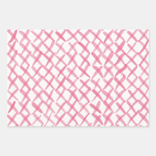 Wrapping Paper Sheets - Pink Patterns Geschenkpapier Set (Vorderseite 3)