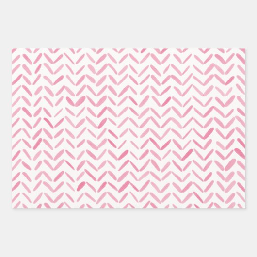 Wrapping Paper Sheets - Pink Patterns Geschenkpapier Set (Vorderseite 2)