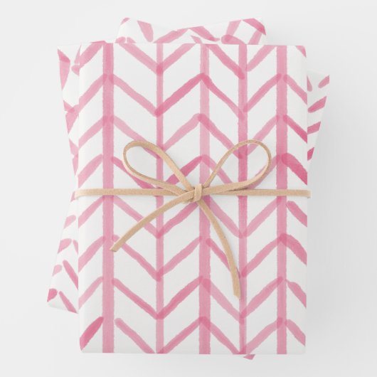 Wrapping Paper Sheets - Pink Patterns Geschenkpapier Set (Beispiel)