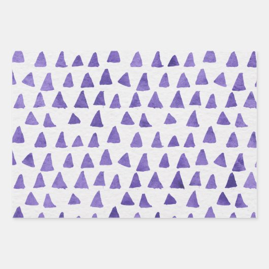 Wrapping Paper Sheets - Purple Patterns Geschenkpapier Set (Vorderseite 3)