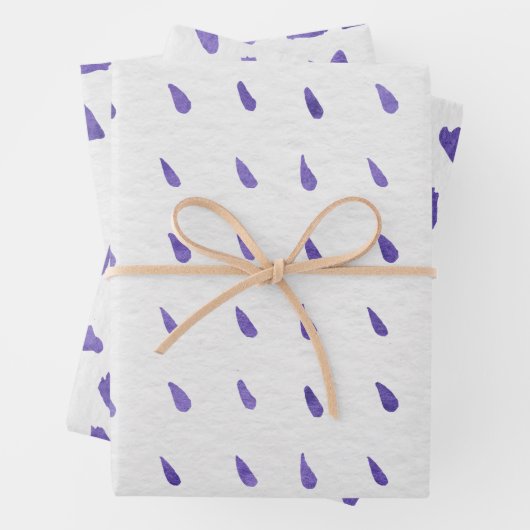 Wrapping Paper Sheets - Purple Patterns Geschenkpapier Set (Beispiel)
