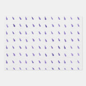 Wrapping Paper Sheets - Purple Patterns Geschenkpapier Set (Vorderseite)