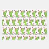 Wrapping Paper Sheets Snake Cactus Bird Geschenkpapier Set (Vorderseite 2)