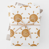 Wrapping Paper Sheets - Sun, Moon And Falling Star Geschenkpapier Set (Beispiel)