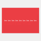 Wrapping Paper Sheets Valentine's Liebe Red Black Geschenkpapier Set (Vorderseite 2)