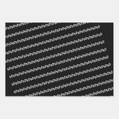 Wrapping Paper Sheets Valentine's Red Pink Black Geschenkpapier Set (Vorderseite 2)