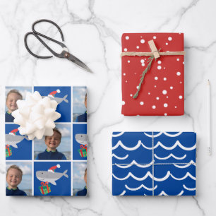 Wrapping Paper Sheets von Santa Shark Foto Geschenkpapier Set