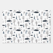 Wrapping Paper Sheets - Winter Patterns Geschenkpapier Set (Vorderseite 2)