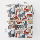 Wrapping Paper Sheets - Winter Patterns Geschenkpapier Set (Beispiel)