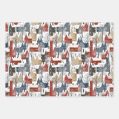 Wrapping Paper Sheets - Winter Patterns Geschenkpapier Set (Vorderseite)