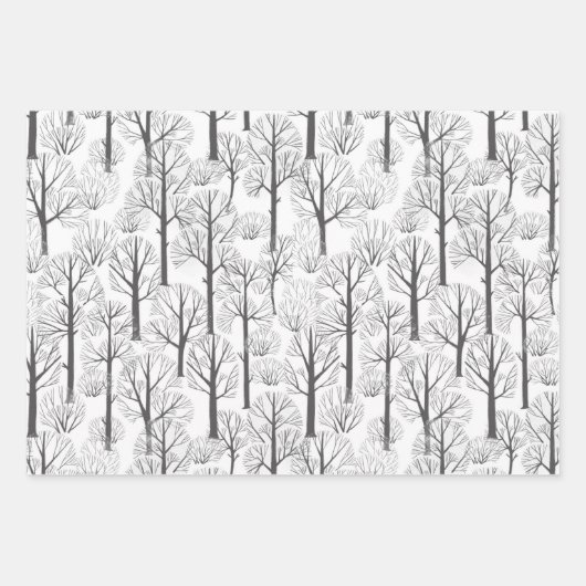 Wrapping Paper Sheets - Winter Patterns Geschenkpapier Set (Vorderseite 2)