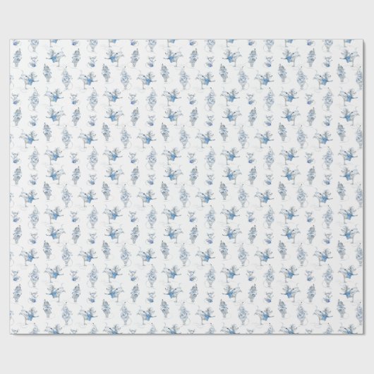 Wrapping Paper - Snow Mice Pattern Geschenkpapier (Flach)