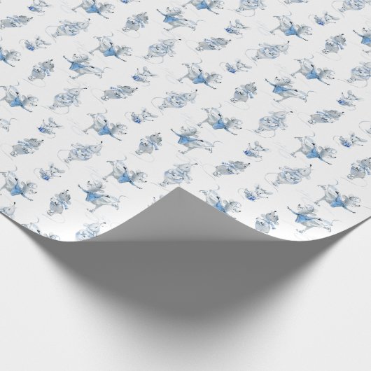 Wrapping Paper - Snow Mice Pattern Geschenkpapier (Ecke)
