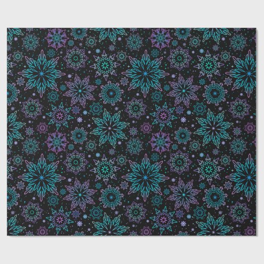 Wrapping paper "Snowflakes" Geschenkpapier (Flach)