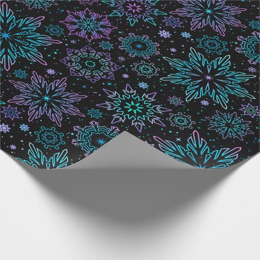 Wrapping paper "Snowflakes" Geschenkpapier (Ecke)