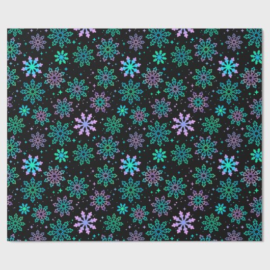 Wrapping paper "Snowflakes" Geschenkpapier (Flach)
