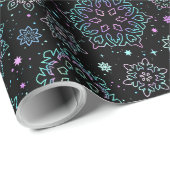 Wrapping paper "Snowflakes" Geschenkpapier (Rolleneckpunkt)
