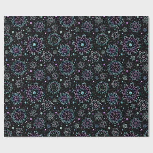 Wrapping paper "Snowflakes" Geschenkpapier (Flach)
