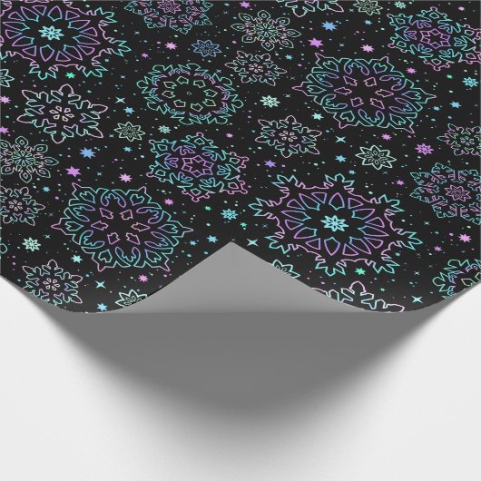 Wrapping paper "Snowflakes" Geschenkpapier (Ecke)