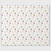 Wrapping Paper - Spooky Halloween Pumpkin Pattern Geschenkpapier (Flach)