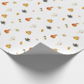 Wrapping Paper - Spooky Halloween Pumpkin Pattern Geschenkpapier (Ecke)