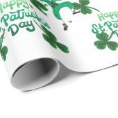 Wrapping Paper - St. Patrick's Day Gift Wrap Geschenkpapier (Rolleneckpunkt)