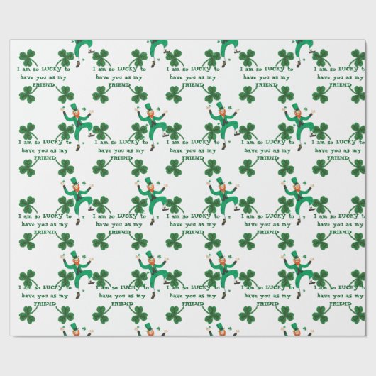 Wrapping Paper - St. Patrick's Day Gift Wrap Geschenkpapier (Flach)