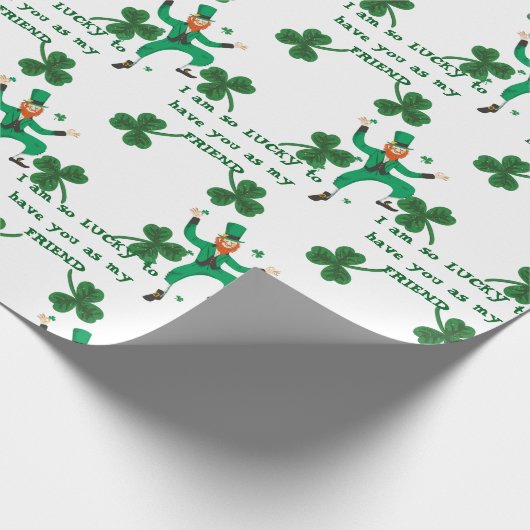 Wrapping Paper - St. Patrick's Day Gift Wrap Geschenkpapier (Ecke)