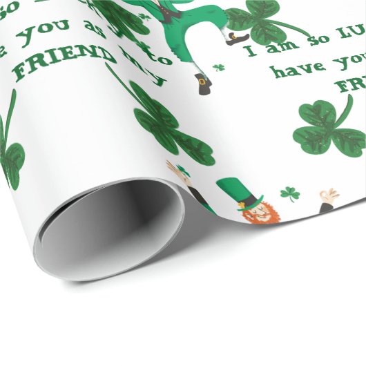 Wrapping Paper - St. Patrick's Day Gift Wrap Geschenkpapier (Rolleneckpunkt)