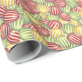 Wrapping Paper "Stripped Christmas Ornament" Geschenkpapier (Rolleneckpunkt)