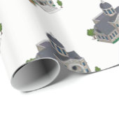 Wrapping Paper Tempel Geschenkpapier (Rolleneckpunkt)