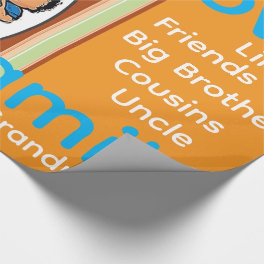 Wrapping Paper Thanksgiving Family Love Geschenkpapier (Ecke)