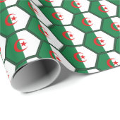 Wrapping Paper über die Flagge Algeriens Geschenkpapier (Rolleneckpunkt)