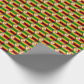 Wrapping Paper über die Flagge Simbabwes Geschenkpapier (Ecke)
