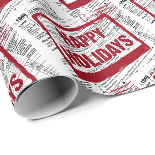 Wrapping Paper über die Weihnachtssteuer Geschenkpapier (Rolleneckpunkt)