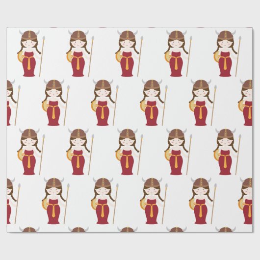 Wrapping Paper - Viking Warrior Princess Geschenkpapier (Flach)
