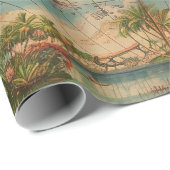 Wrapping Paper-Vintage Atlas Wrapping Paper Geschenkpapier (Rolleneckpunkt)