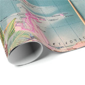 Wrapping Paper-Vintage Atlas Wrapping Paper Geschenkpapier (Rolleneckpunkt)
