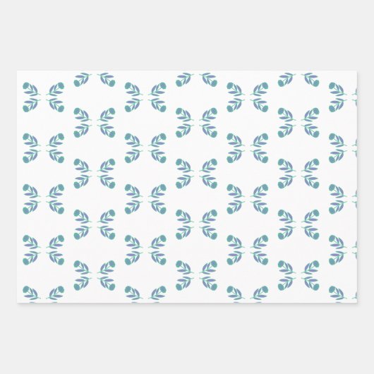 Wrapping Paper von Folksys Blume Geschenkpapier Set (Vorderseite)