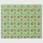 Wrapping Paper von Funky Green Circles Geschenkpapier (Flach)
