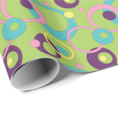 Wrapping Paper von Funky Green Circles Geschenkpapier (Rolleneckpunkt)
