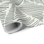 Wrapping Paper von Green Hatch Mark Geschenkpapier (Rolleneckpunkt)