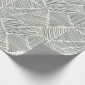 Wrapping Paper von Green Hatch Mark Geschenkpapier (Ecke)