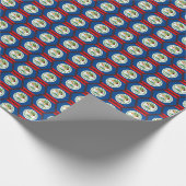 Wrapping Paper von Honeycomb Flag Belize Geschenkpapier (Ecke)