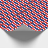 Wrapping Paper von Honeycomb Flag Costa Rica Geschenkpapier (Ecke)
