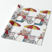 Wrapping Paper von Hotdog-Anbietern Geschenkpapier (Ungerollt)