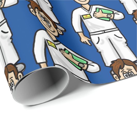 Wrapping Paper von Männern Geschenkpapier (Rolleneckpunkt)
